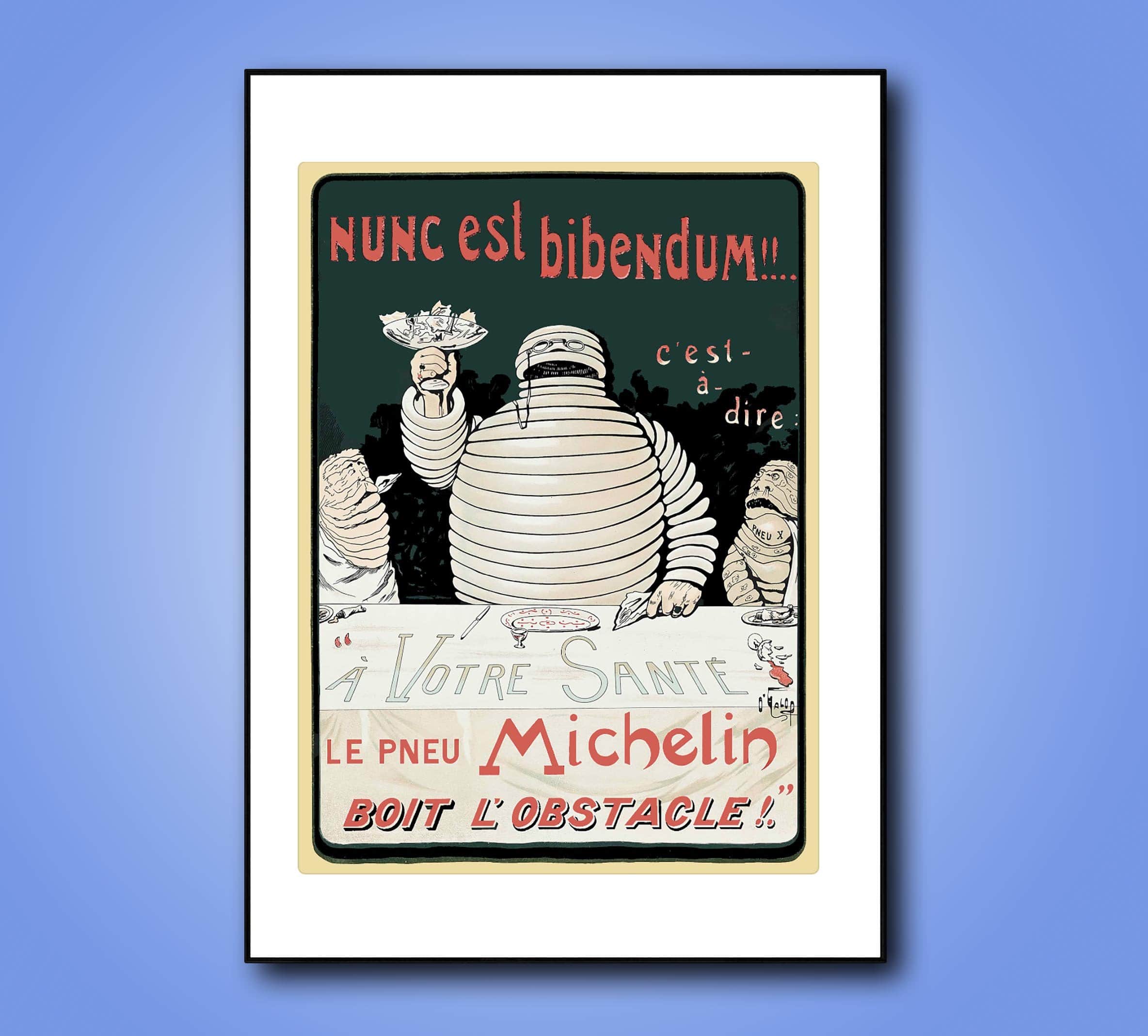 Affiche Michelin Nunc est bibendum - Vins Rouges Harmonieux pour Chaque Occasion Affiche Michelin Nunc est bibendum - Vins Rouges Harmonieux pour Chaque Occasion