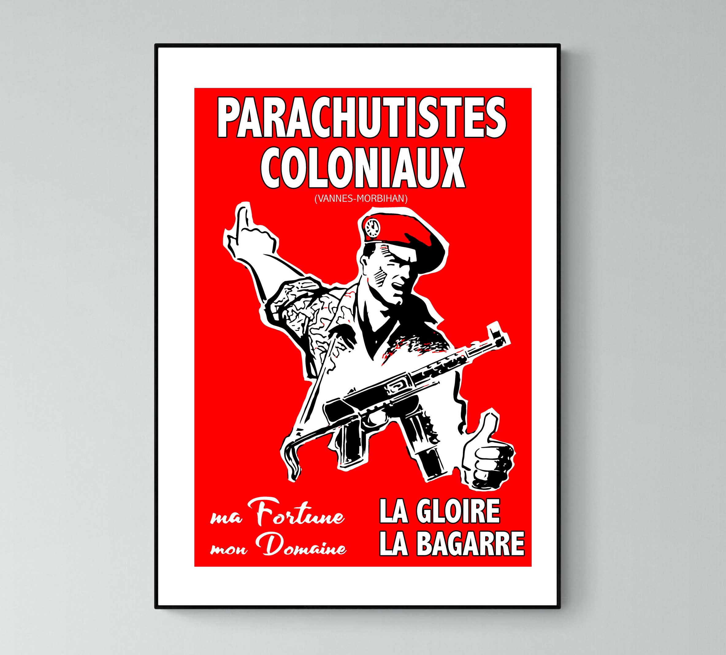 Affiche Parachutistes coloniaux gloire bagarre - Vins Rouges Harmonieux pour Chaque Occasion Affiche Parachutistes coloniaux gloire bagarre - Vins Rouges Harmonieux pour Chaque Occasion