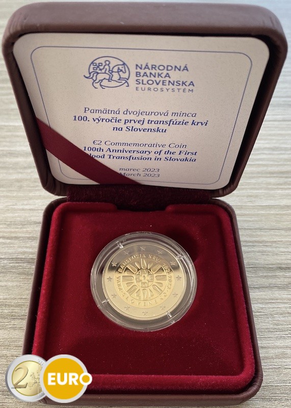 2 euros Slovaquie 2023 – Transfusion sanguine BE Proof - Vins Rouges Harmonieux pour Chaque Occasion 2 euros Slovaquie 2023 – Transfusion sanguine BE Proof - Vins Rouges Harmonieux pour Chaque Occasion