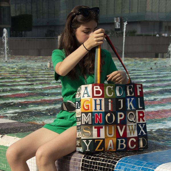 Cabas shopping alphabet – sac cabas made in France - Vins Rouges Harmonieux pour Chaque Occasion