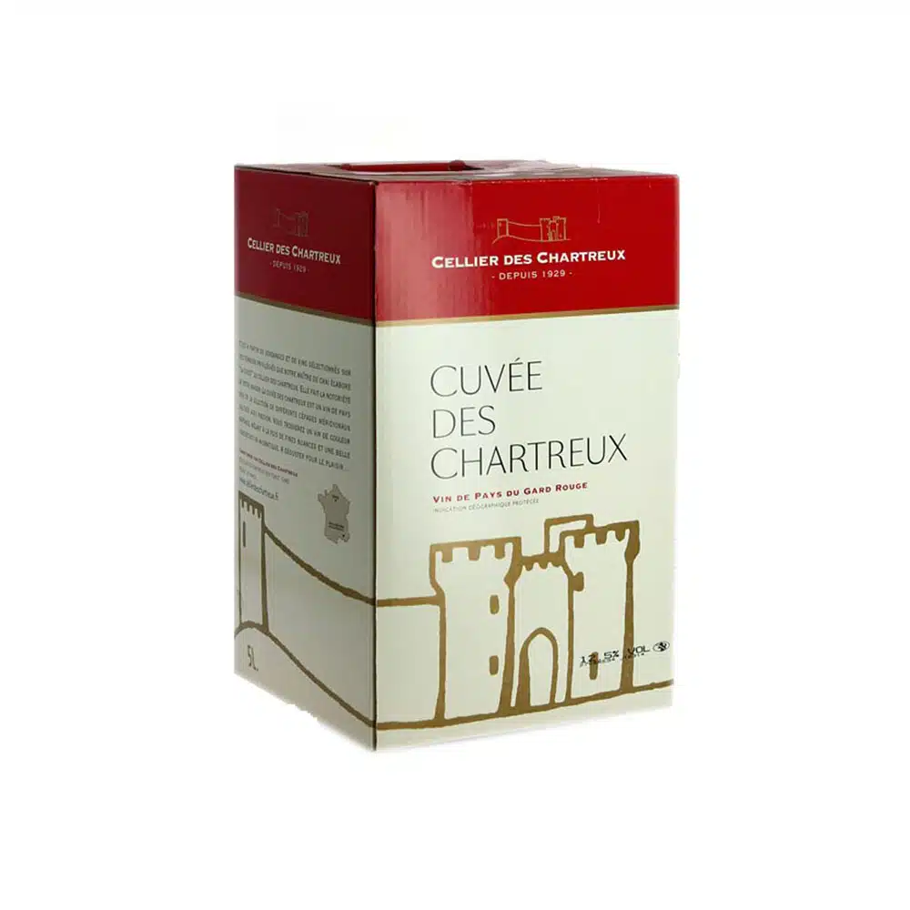 Bib 5 L rouge igp gard Cellier des chartreux - Vins Rouges Harmonieux pour Chaque Occasion Bib 5 L rouge igp gard Cellier des chartreux - Vins Rouges Harmonieux pour Chaque Occasion