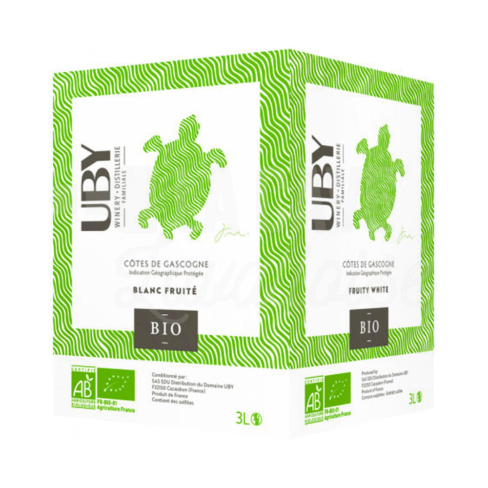 BIB Uby Blanc BIO – Colombard Sauvignon Ugni Blanc – 3 Litres - Vins Rouges Harmonieux pour Chaque Occasion BIB Uby Blanc BIO – Colombard Sauvignon Ugni Blanc – 3 Litres - Vins Rouges Harmonieux pour Chaque Occasion