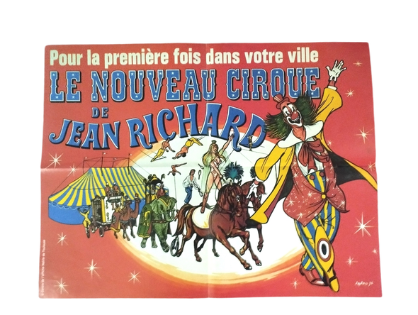 Affiche cirque Pinder – Jean Richard - Vins Rouges Harmonieux pour Chaque Occasion Affiche cirque Pinder – Jean Richard - Vins Rouges Harmonieux pour Chaque Occasion