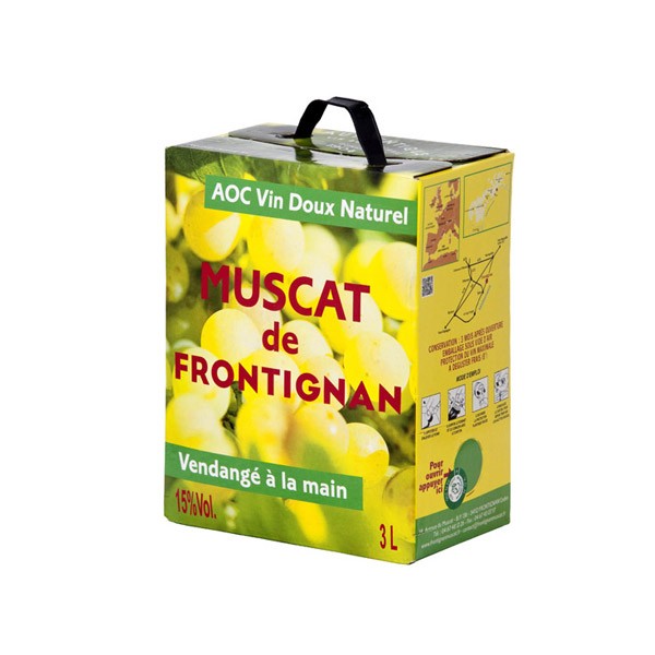 Bag In Box 3 Litres Vin Doux Naturel Muscat de Frontignan – BIB 15 % - Vins Rouges Harmonieux pour Chaque Occasion Bag In Box 3 Litres Vin Doux Naturel Muscat de Frontignan – BIB 15 % - Vins Rouges Harmonieux pour Chaque Occasion