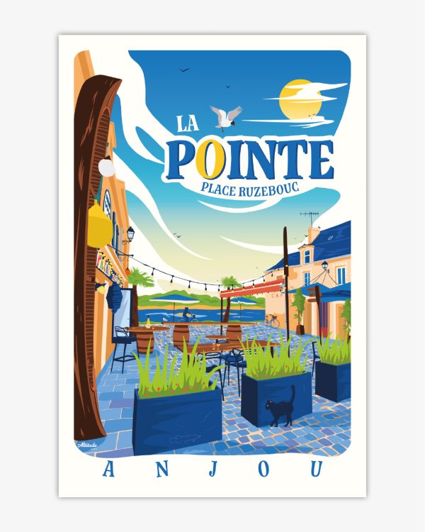 Affiche La Pointe – Place Ruzebouc - Vins Rouges Harmonieux pour Chaque Occasion