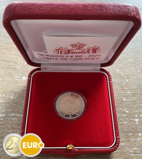 2 euro Monaco 2025 – Old fief of Carladès BE Proof - Vins Rouges Harmonieux pour Chaque Occasion