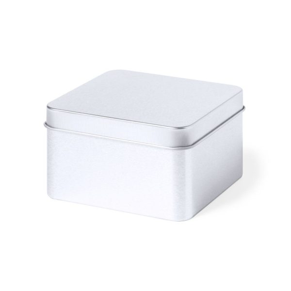 Boîte en métal carré 9 x 5 x 9 cm - Vins Rouges Harmonieux pour Chaque Occasion