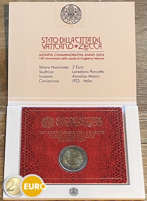 2 euro Vaticaan 2024 – Marconi BU FDC - Vins Rouges Harmonieux pour Chaque Occasion 2 euro Vaticaan 2024 – Marconi BU FDC - Vins Rouges Harmonieux pour Chaque Occasion