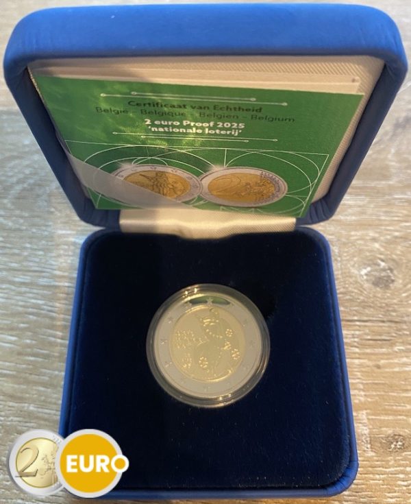 2 euro Belgium 2025 – National Lottery BE Proof - Vins Rouges Harmonieux pour Chaque Occasion