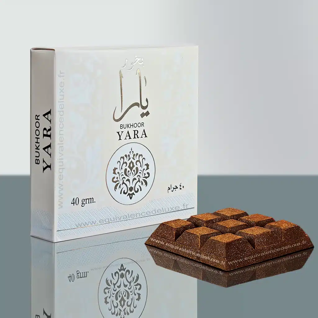 Bakhoor Yara – Encens Oriental Doux et Élégant 40 g - Vins Rouges Harmonieux pour Chaque Occasion Bakhoor Yara – Encens Oriental Doux et Élégant 40 g - Vins Rouges Harmonieux pour Chaque Occasion