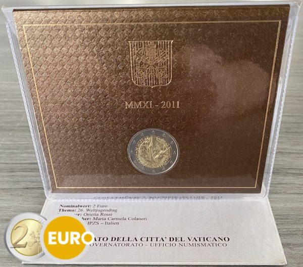 2 euro Vatican 2011 – World Youth Days BU FDC - Vins Rouges Harmonieux pour Chaque Occasion