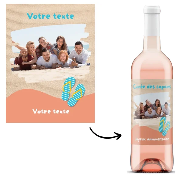 Bouteille à personnaliser CSE 2025 - Vins Rouges Harmonieux pour Chaque Occasion