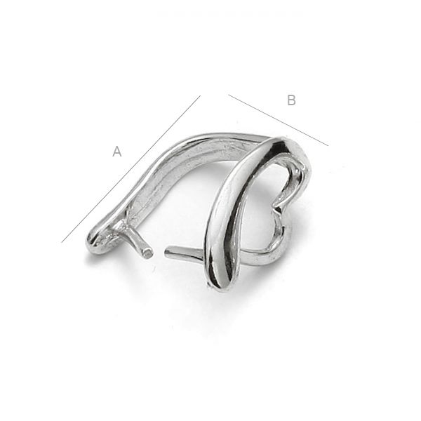 Attache pendentif en argent 925, forme coeur stylisée - Vins Rouges Harmonieux pour Chaque Occasion Attache pendentif en argent 925, forme coeur stylisée - Vins Rouges Harmonieux pour Chaque Occasion