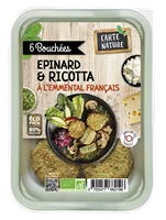 Bouchées épinards et ricotta à l’emmental 180gr bio - Vins Rouges Harmonieux pour Chaque Occasion Bouchées épinards et ricotta à l’emmental 180gr bio - Vins Rouges Harmonieux pour Chaque Occasion