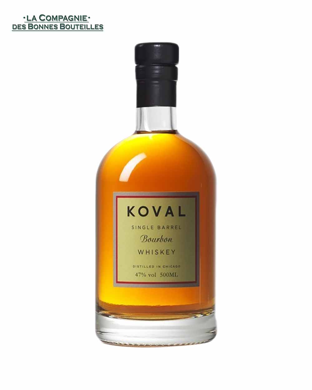 Bourbon Whiskey Koval - single barrel - 47% - 50cl - Vins Rouges Harmonieux pour Chaque Occasion Bourbon Whiskey Koval - single barrel - 47% - 50cl - Vins Rouges Harmonieux pour Chaque Occasion