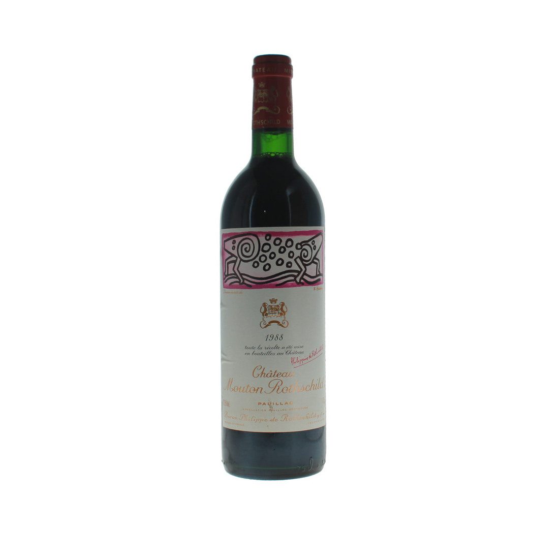 1988 Chateau Mouton Rothschild Premier Cru Classe, Pauillac 1x75cl - Vins Rouges Harmonieux pour Chaque Occasion 1988 Chateau Mouton Rothschild Premier Cru Classe, Pauillac 1x75cl - Vins Rouges Harmonieux pour Chaque Occasion