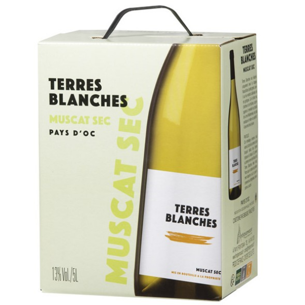 BIB Blanc Muscat sec de Frontignan – 5 Litres - Vins Rouges Harmonieux pour Chaque Occasion BIB Blanc Muscat sec de Frontignan – 5 Litres - Vins Rouges Harmonieux pour Chaque Occasion