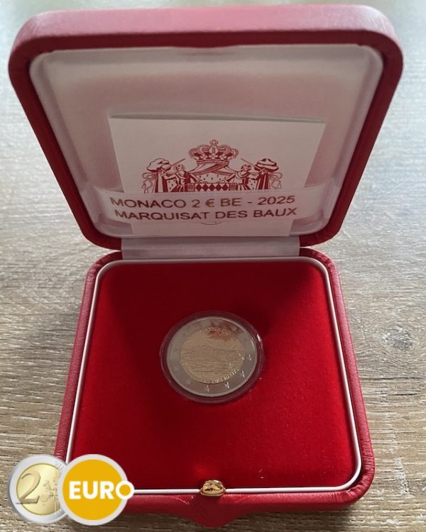 2 euros Mónaco 2025 – Antiguo feudo de Baux BE Proof - Vins Rouges Harmonieux pour Chaque Occasion