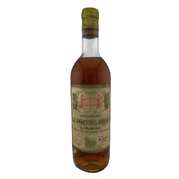1962 Vin de Bordeaux blanc moelleux : Château LE PORTAIL ROUGE – Loupiac - Vins Rouges Harmonieux pour Chaque Occasion