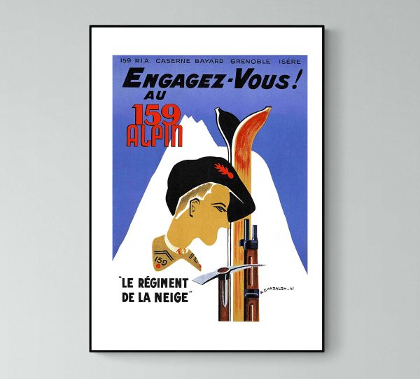 Affiche Engagez-vous au 159 régiment Meuse - Vins Rouges Harmonieux pour Chaque Occasion