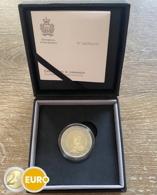 2 Euro San Marino 2025 – Michelangelo Reverse Proof PP - Vins Rouges Harmonieux pour Chaque Occasion