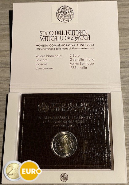 2 euros Vatican 2023 – Alessandro Manzoni BU FDC - Vins Rouges Harmonieux pour Chaque Occasion