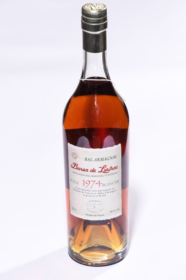 1974 Folle Blanche Domaine de Courros 70 cl Baron de Lustrac - Vins Rouges Harmonieux pour Chaque Occasion
