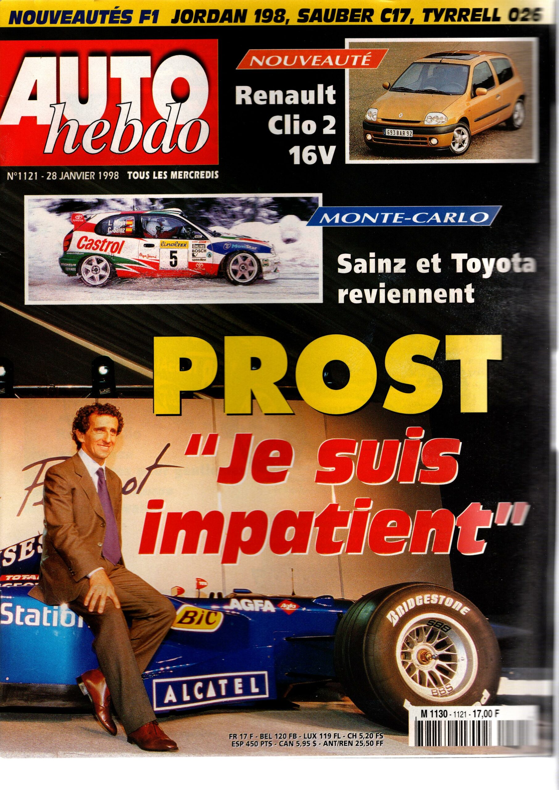 Auto Hebdo N°1121 – 28 janvier 1998 - Vins Rouges Harmonieux pour Chaque Occasion Auto Hebdo N°1121 – 28 janvier 1998 - Vins Rouges Harmonieux pour Chaque Occasion