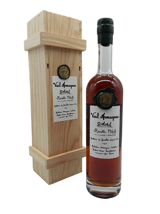Armagnac Delord AOP Bas-Armagnac Récolte 1968 40% - Vins Rouges Harmonieux pour Chaque Occasion Armagnac Delord AOP Bas-Armagnac Récolte 1968 40% - Vins Rouges Harmonieux pour Chaque Occasion