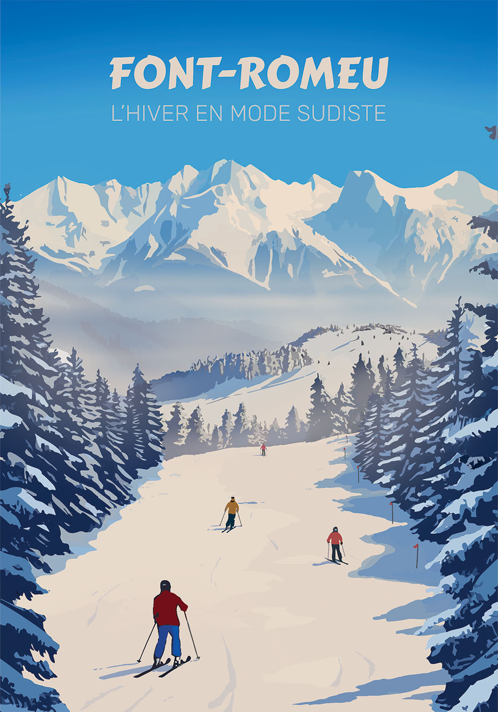 Affiche Font-Romeu – Poster Station de Ski - Vins Rouges Harmonieux pour Chaque Occasion Affiche Font-Romeu – Poster Station de Ski - Vins Rouges Harmonieux pour Chaque Occasion