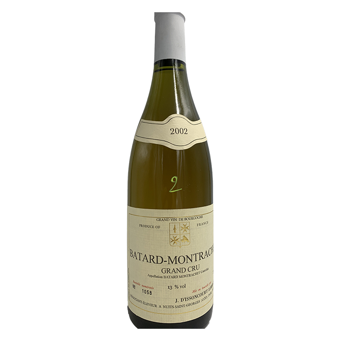 Batard Montrachet Grand Cru Blanc 2002 – Domaine J.D’Issoncourt Lorraine (Bourgogne) - Vins Rouges Harmonieux pour Chaque Occasion Batard Montrachet Grand Cru Blanc 2002 – Domaine J.D’Issoncourt Lorraine (Bourgogne) - Vins Rouges Harmonieux pour Chaque Occasion