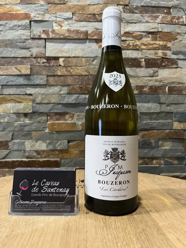 Bouzeron « Les Cordères » Blanc 2023 Domaine JACQUESON - Vins Rouges Harmonieux pour Chaque Occasion