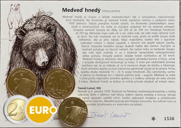 5 euro Slovakia 2023 – Brown bear UNC with certificate of authenticity - Vins Rouges Harmonieux pour Chaque Occasion 5 euro Slovakia 2023 – Brown bear UNC with certificate of authenticity - Vins Rouges Harmonieux pour Chaque Occasion