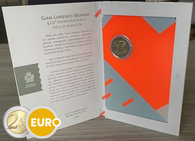 2 euro San Marino 2018 – Gian Lorenzo Bernini BU FDC - Vins Rouges Harmonieux pour Chaque Occasion 2 euro San Marino 2018 – Gian Lorenzo Bernini BU FDC - Vins Rouges Harmonieux pour Chaque Occasion