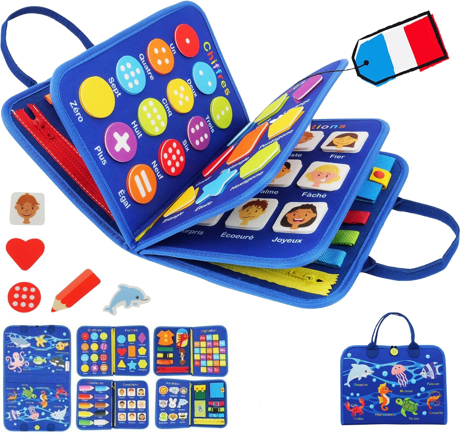 Busy Board Montessori : Jouet Éducatif Sensoriel 9-en-1 pour Enfants de 2 à 5 ans - Vins Rouges Harmonieux pour Chaque Occasion Busy Board Montessori : Jouet Éducatif Sensoriel 9-en-1 pour Enfants de 2 à 5 ans - Vins Rouges Harmonieux pour Chaque Occasion