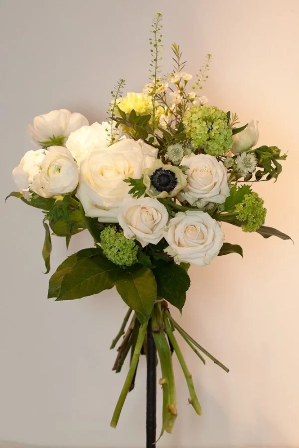 Bouquet Moyennes Tiges Blanc-Vert - Vins Rouges Harmonieux pour Chaque Occasion
