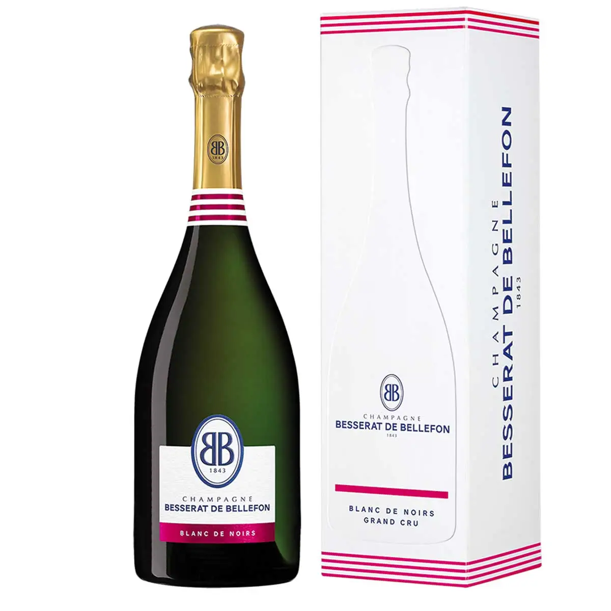 Besserat de Bellefon Blanc de Noirs Grand Cru bouteille avec étui - Vins Rouges Harmonieux pour Chaque Occasion Besserat de Bellefon Blanc de Noirs Grand Cru bouteille avec étui - Vins Rouges Harmonieux pour Chaque Occasion