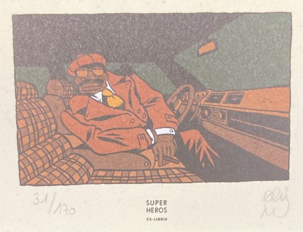 Brüno & Ammari – Inner city blues N° 3 « Yaphet Kotto » – ex libris (2005) - Vins Rouges Harmonieux pour Chaque Occasion