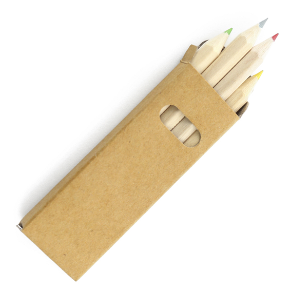 Boite de 4 petits crayons de couleur publicitaires - Vins Rouges Harmonieux pour Chaque Occasion Boite de 4 petits crayons de couleur publicitaires - Vins Rouges Harmonieux pour Chaque Occasion