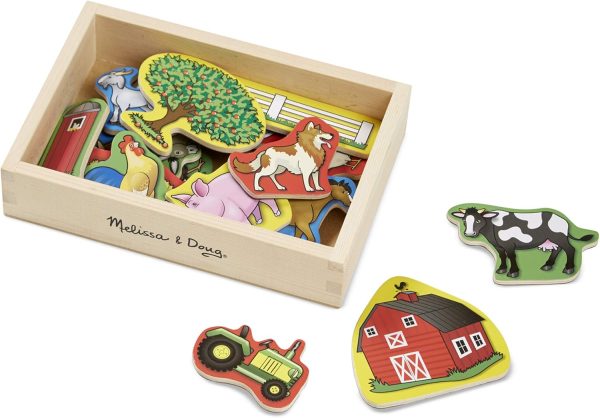 Aimants de la ferme Montessori : jouet éducatif en bois pour enfants de 3 à 7 ans - Vins Rouges Harmonieux pour Chaque Occasion