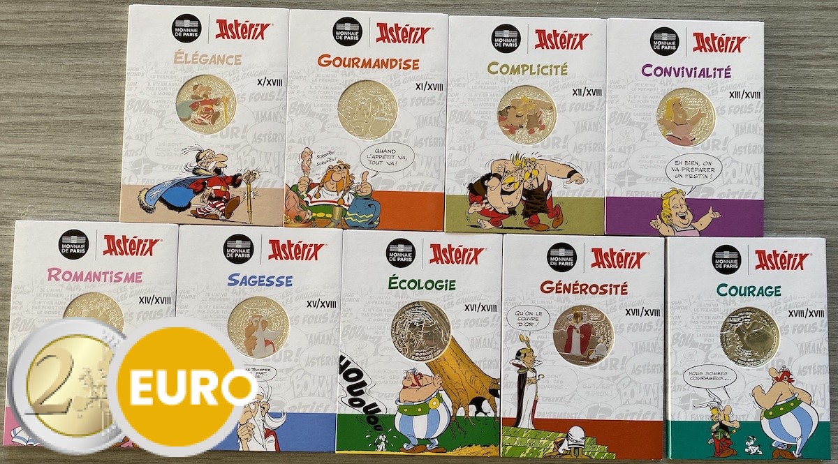 9 x 10 euros France 2022 – Astérix UNC argent en cartelette – Vague 2 - Vins Rouges Harmonieux pour Chaque Occasion 9 x 10 euros France 2022 – Astérix UNC argent en cartelette – Vague 2 - Vins Rouges Harmonieux pour Chaque Occasion