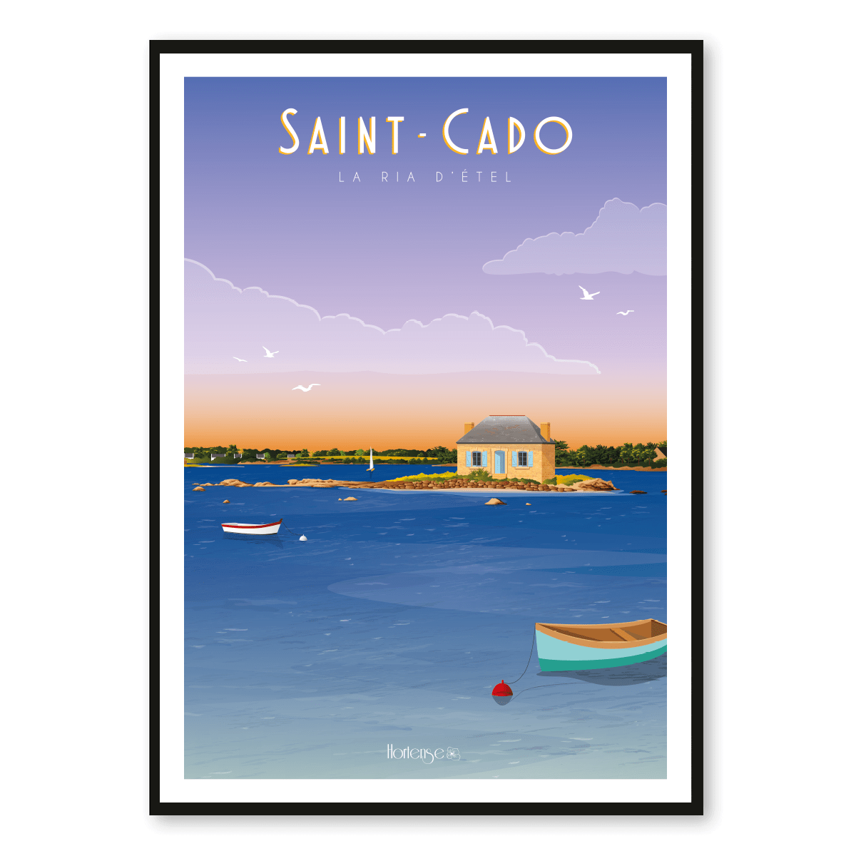 Affiche Saint-Cado – La Ria d’Étel - Vins Rouges Harmonieux pour Chaque Occasion Affiche Saint-Cado – La Ria d’Étel - Vins Rouges Harmonieux pour Chaque Occasion