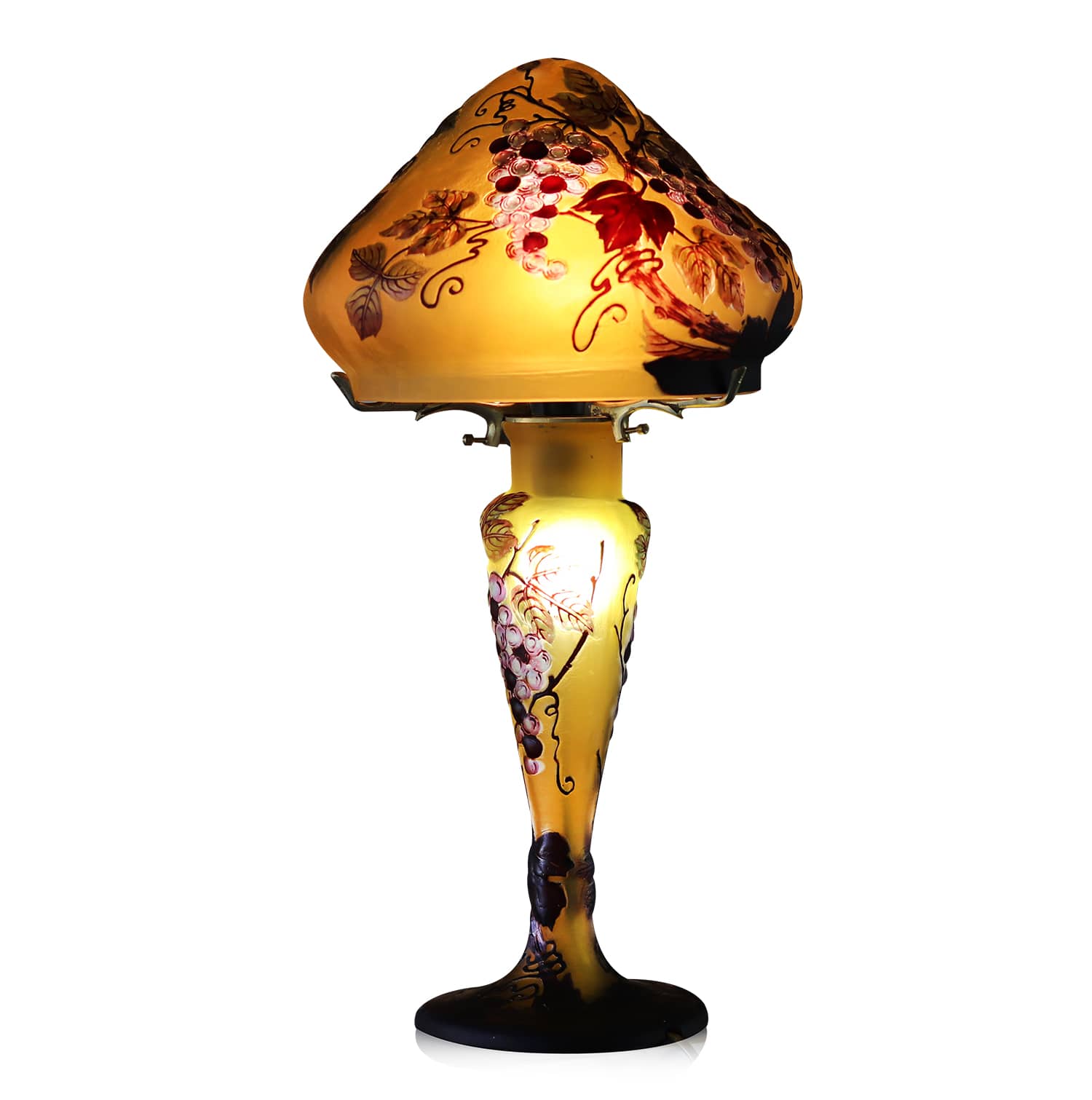 Art nouveau glass lamp n°14 - Vins Rouges Harmonieux pour Chaque Occasion Art nouveau glass lamp n°14 - Vins Rouges Harmonieux pour Chaque Occasion