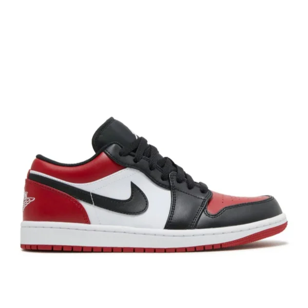 Air Jordan 1 Low Bred Toe - Vins Rouges Harmonieux pour Chaque Occasion