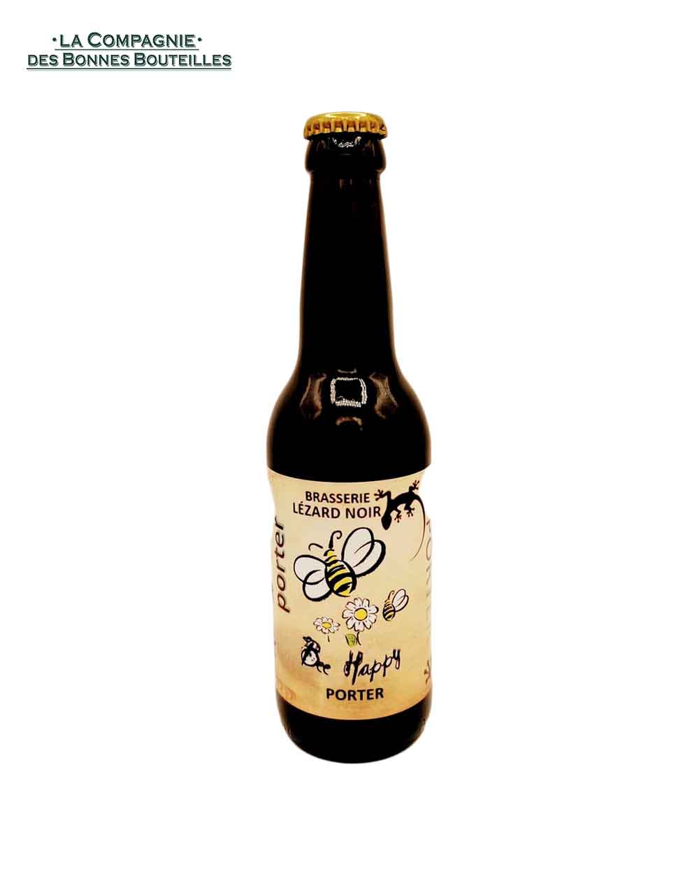 Bière Lézard noir - Bee Happy - Porter - 33cl - Vins Rouges Harmonieux pour Chaque Occasion Bière Lézard noir - Bee Happy - Porter - 33cl - Vins Rouges Harmonieux pour Chaque Occasion