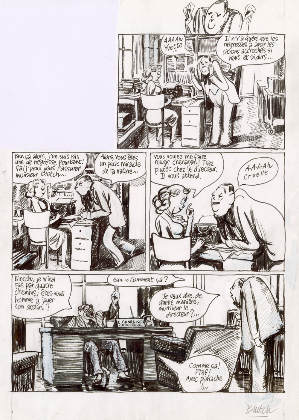 BLUTCH – Blotch – Planche originale 1 pour le projet inachevé d’un troisième tome - Vins Rouges Harmonieux pour Chaque Occasion BLUTCH – Blotch – Planche originale 1 pour le projet inachevé d’un troisième tome - Vins Rouges Harmonieux pour Chaque Occasion