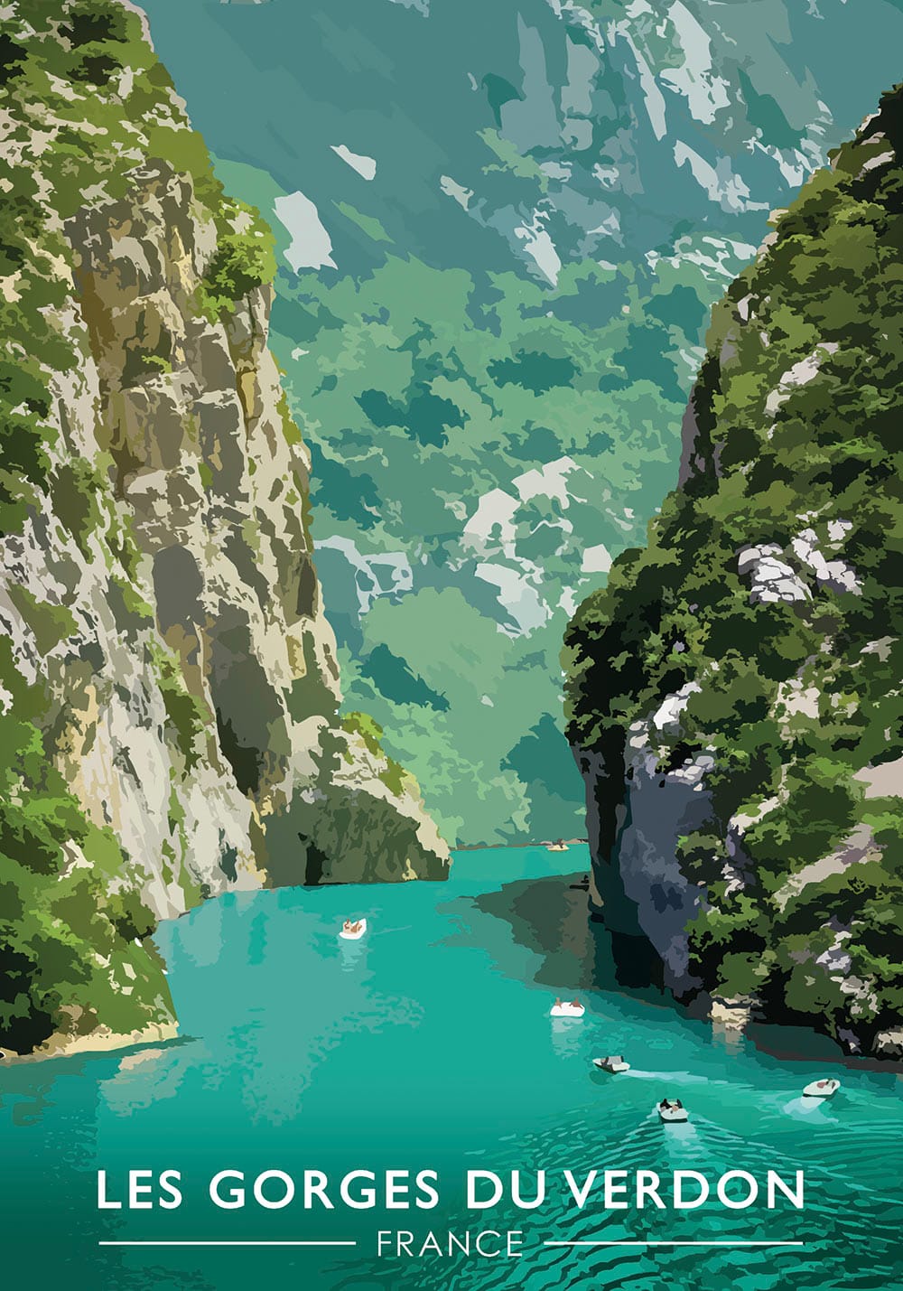 Affiche Les Gorges du Verdon – Poster de Voyage - Vins Rouges Harmonieux pour Chaque Occasion Affiche Les Gorges du Verdon – Poster de Voyage - Vins Rouges Harmonieux pour Chaque Occasion