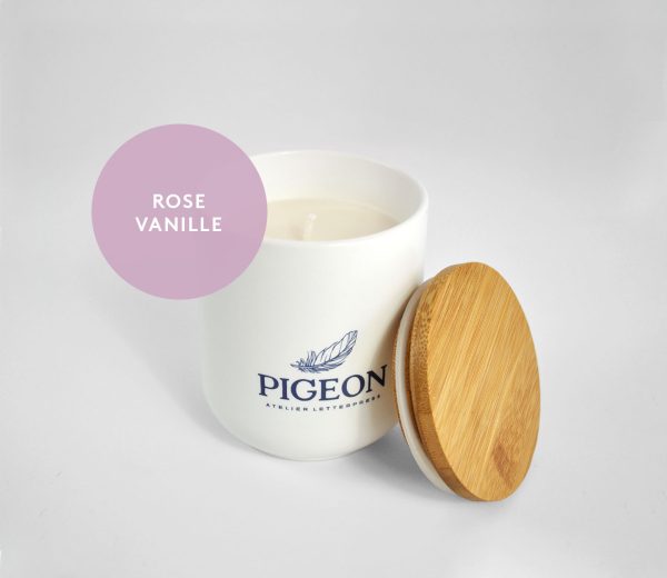 Bougie cire de soya – Rose + Vanille - Vins Rouges Harmonieux pour Chaque Occasion