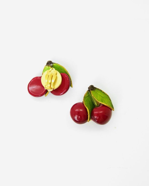 Boucles d’oreilles rouges cerises Napoléon - Vins Rouges Harmonieux pour Chaque Occasion
