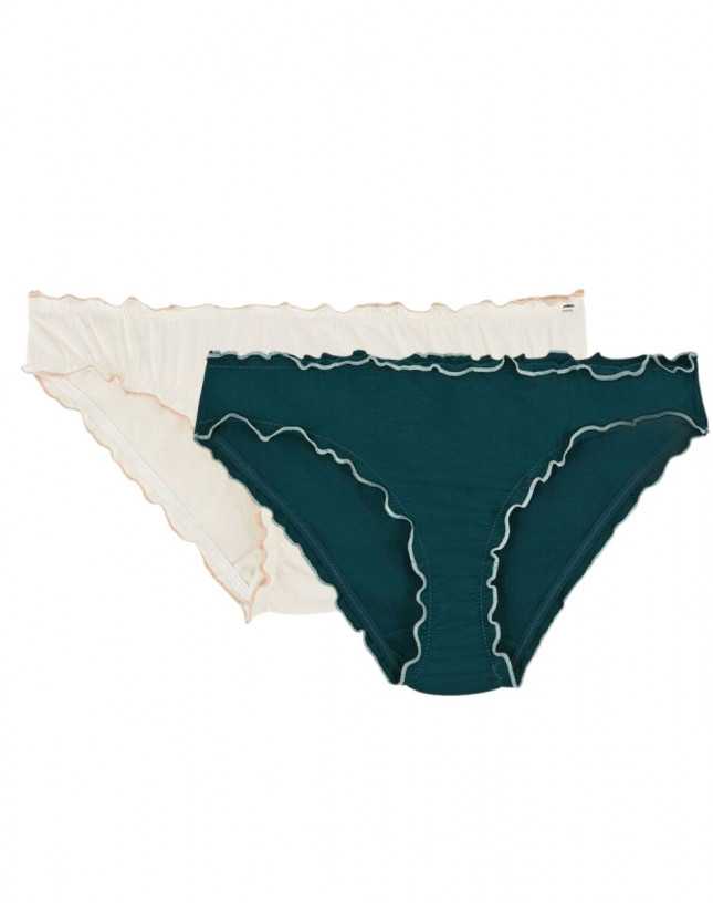 2x Culottes Bloomers En Coton Bio – Vert + Naturel - Vins Rouges Harmonieux pour Chaque Occasion 2x Culottes Bloomers En Coton Bio – Vert + Naturel - Vins Rouges Harmonieux pour Chaque Occasion